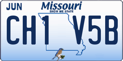 MO license plate CH1V5B