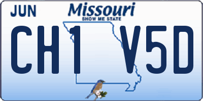 MO license plate CH1V5D