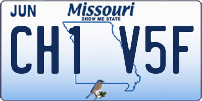 MO license plate CH1V5F