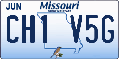 MO license plate CH1V5G