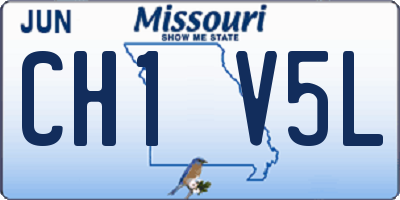 MO license plate CH1V5L