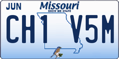 MO license plate CH1V5M