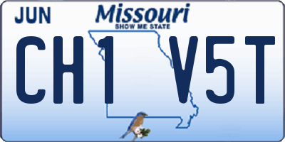 MO license plate CH1V5T