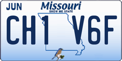 MO license plate CH1V6F