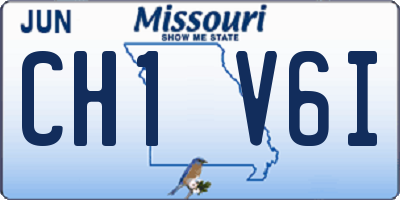 MO license plate CH1V6I