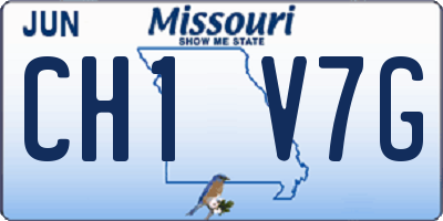 MO license plate CH1V7G