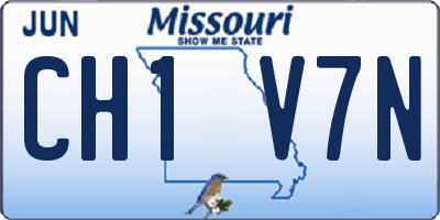 MO license plate CH1V7N