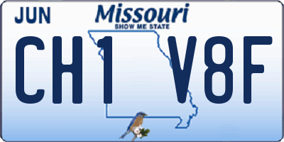 MO license plate CH1V8F