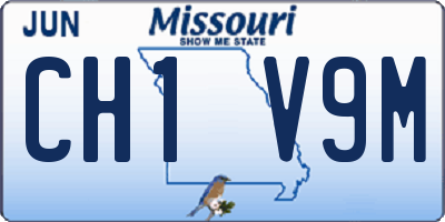 MO license plate CH1V9M