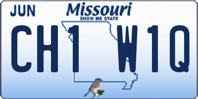MO license plate CH1W1Q
