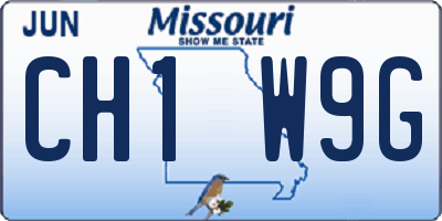 MO license plate CH1W9G