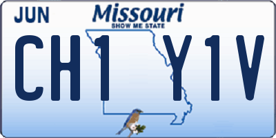 MO license plate CH1Y1V
