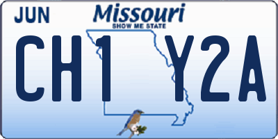 MO license plate CH1Y2A