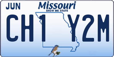 MO license plate CH1Y2M