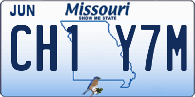 MO license plate CH1Y7M