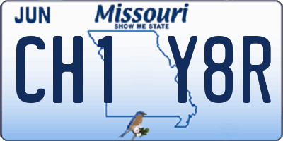 MO license plate CH1Y8R