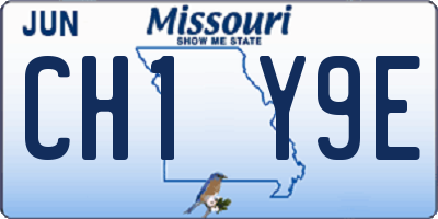 MO license plate CH1Y9E
