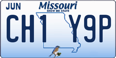 MO license plate CH1Y9P
