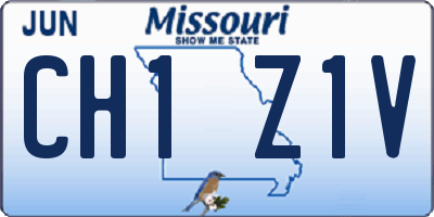 MO license plate CH1Z1V