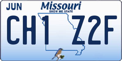 MO license plate CH1Z2F