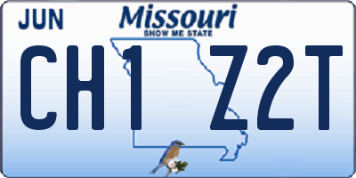 MO license plate CH1Z2T