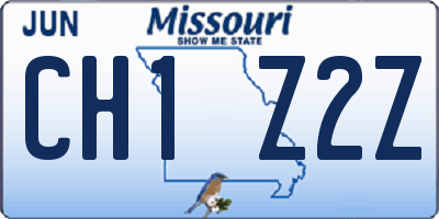 MO license plate CH1Z2Z