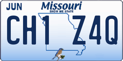 MO license plate CH1Z4Q