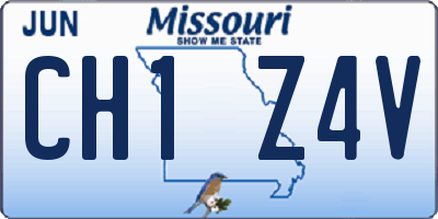 MO license plate CH1Z4V