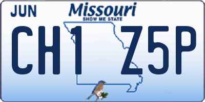 MO license plate CH1Z5P