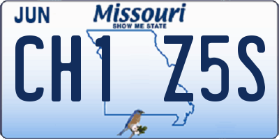 MO license plate CH1Z5S