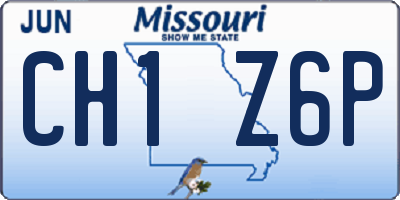 MO license plate CH1Z6P