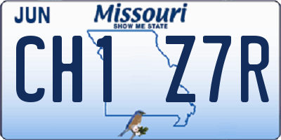 MO license plate CH1Z7R