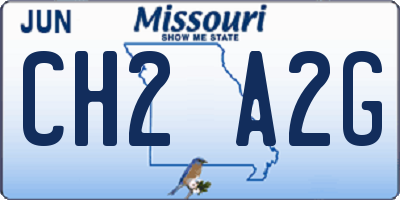 MO license plate CH2A2G