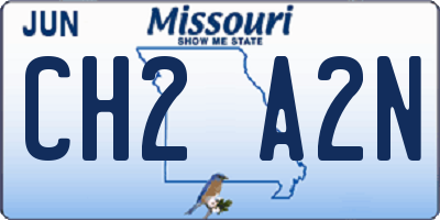 MO license plate CH2A2N