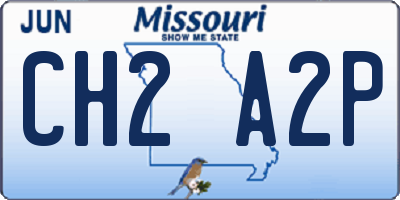 MO license plate CH2A2P