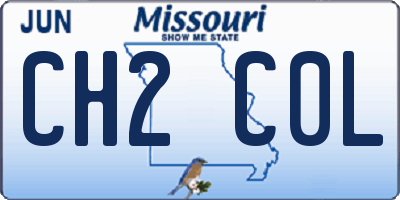 MO license plate CH2C0L