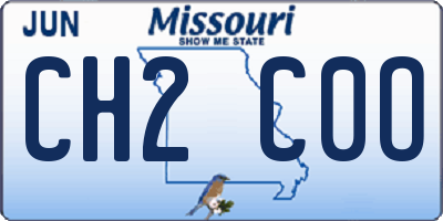 MO license plate CH2C0O