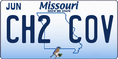 MO license plate CH2C0V