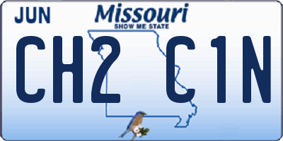 MO license plate CH2C1N