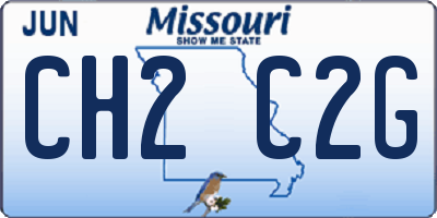 MO license plate CH2C2G