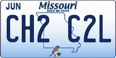 MO license plate CH2C2L