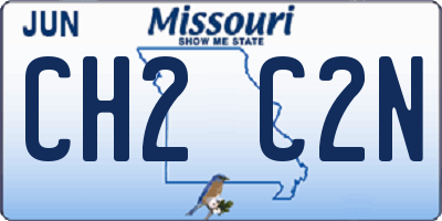 MO license plate CH2C2N