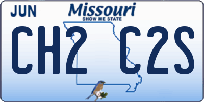 MO license plate CH2C2S
