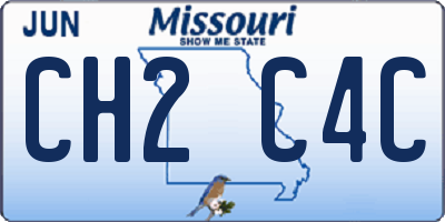 MO license plate CH2C4C