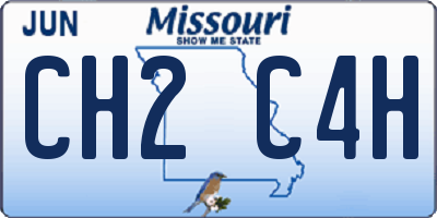 MO license plate CH2C4H
