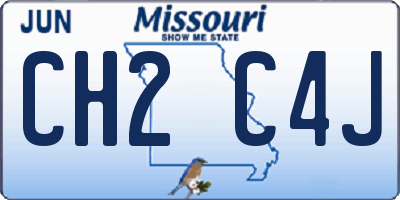 MO license plate CH2C4J