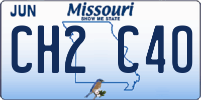 MO license plate CH2C4O