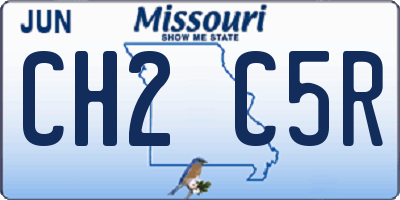 MO license plate CH2C5R