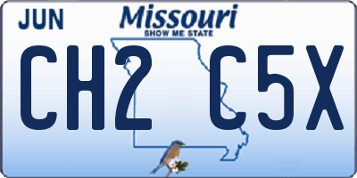 MO license plate CH2C5X
