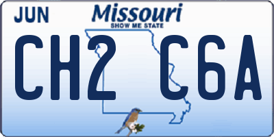 MO license plate CH2C6A